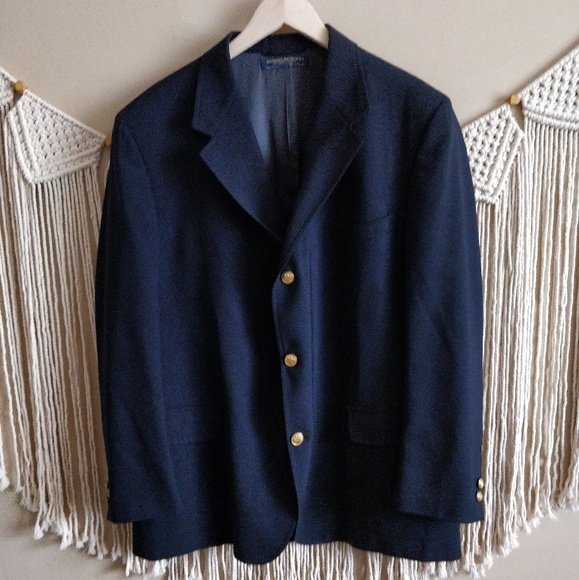 Brooks Brothers Other - BROOKS BROTHERS Navy Blue 3 Button Blazer Jacket